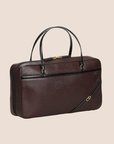 CHRISTIAN DOR BROWN LEATHER CD HANDBAG