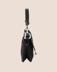 CHRISTIAN DOR BLACK NYLON SADDLE BAG