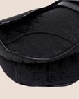 CHRISTIAN DOR BLACK TROTTER CANVAS SADDLE BAG
