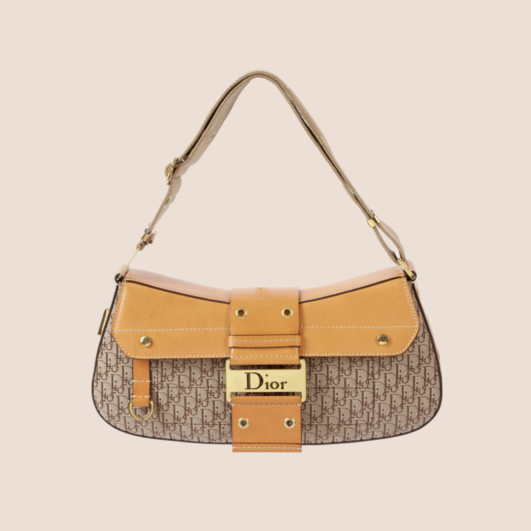 CHRISTIAN DOR BEIGE DORISSIMO STREET CHIC COLUMBUS BAG