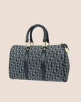 CHRISTIAN DOR NAVY TROTTER WEEKENDER TRAVEL BAG