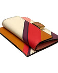 FNDI Baguette Hot Pink Stripe Leather Card Holder Wallet