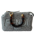 FNDI By The Way Shearling Shoulder Bag