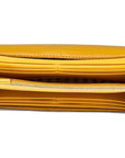 FNDI F is FNDI Yellow Leather Vertigo Print Long Wallet