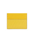 FNDI FF Logo Print Sunflower Yellow Leather Card Case 7M0164