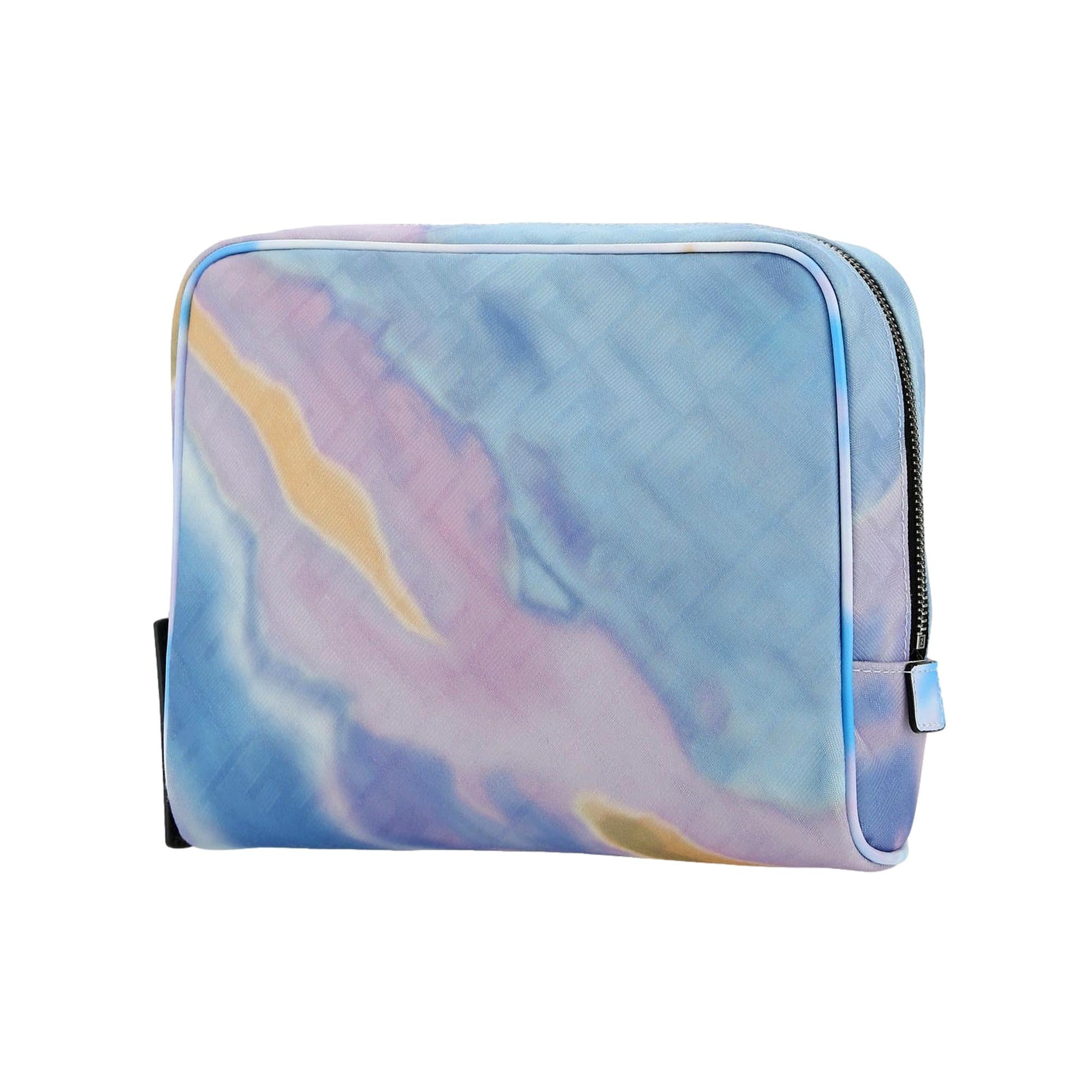 FNDI FF Motif Multicolor Printed Canvas Medium Travel Beauty Case