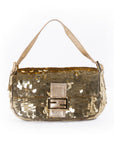 FNDI Gold Sequin Baguette