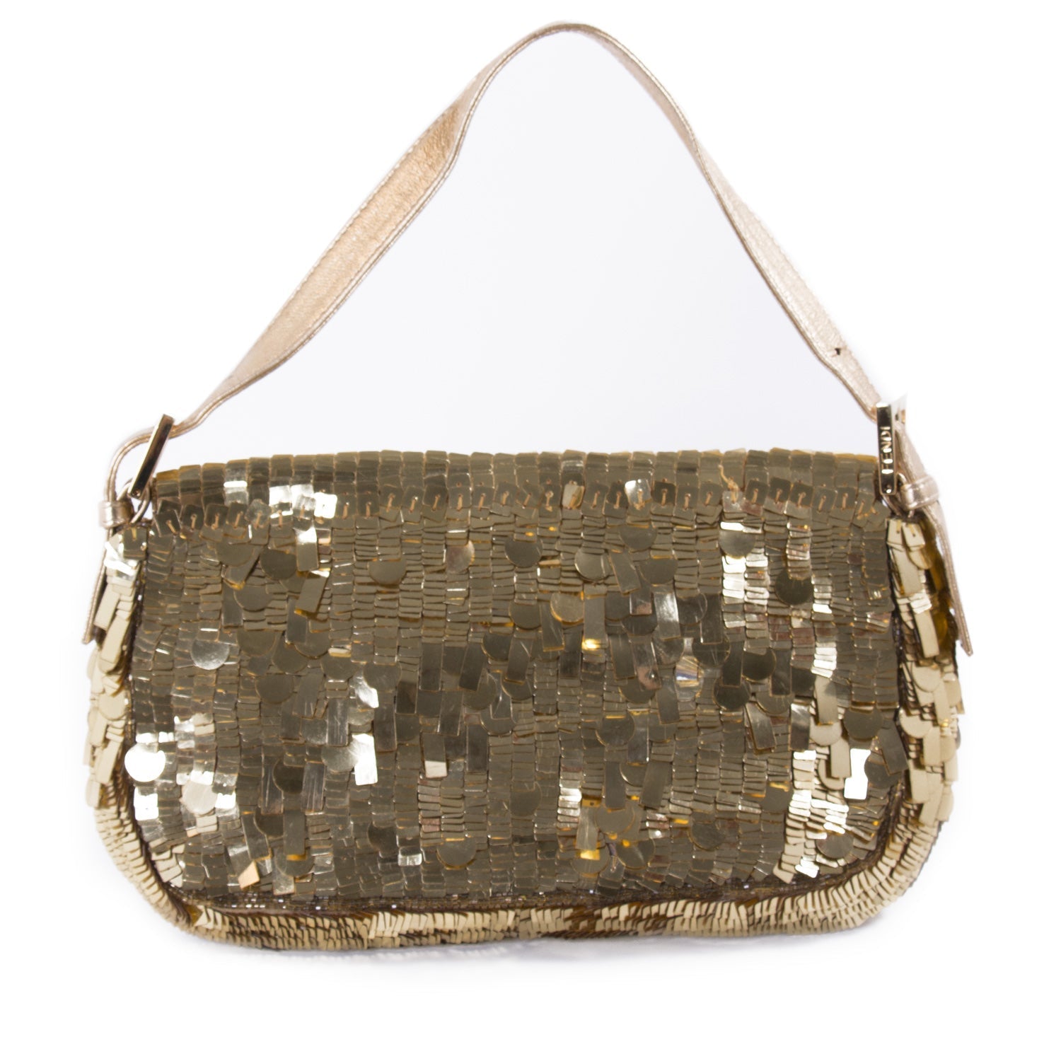 FNDI Gold Sequin Baguette