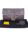FNDI Large Leather Baguette Bag