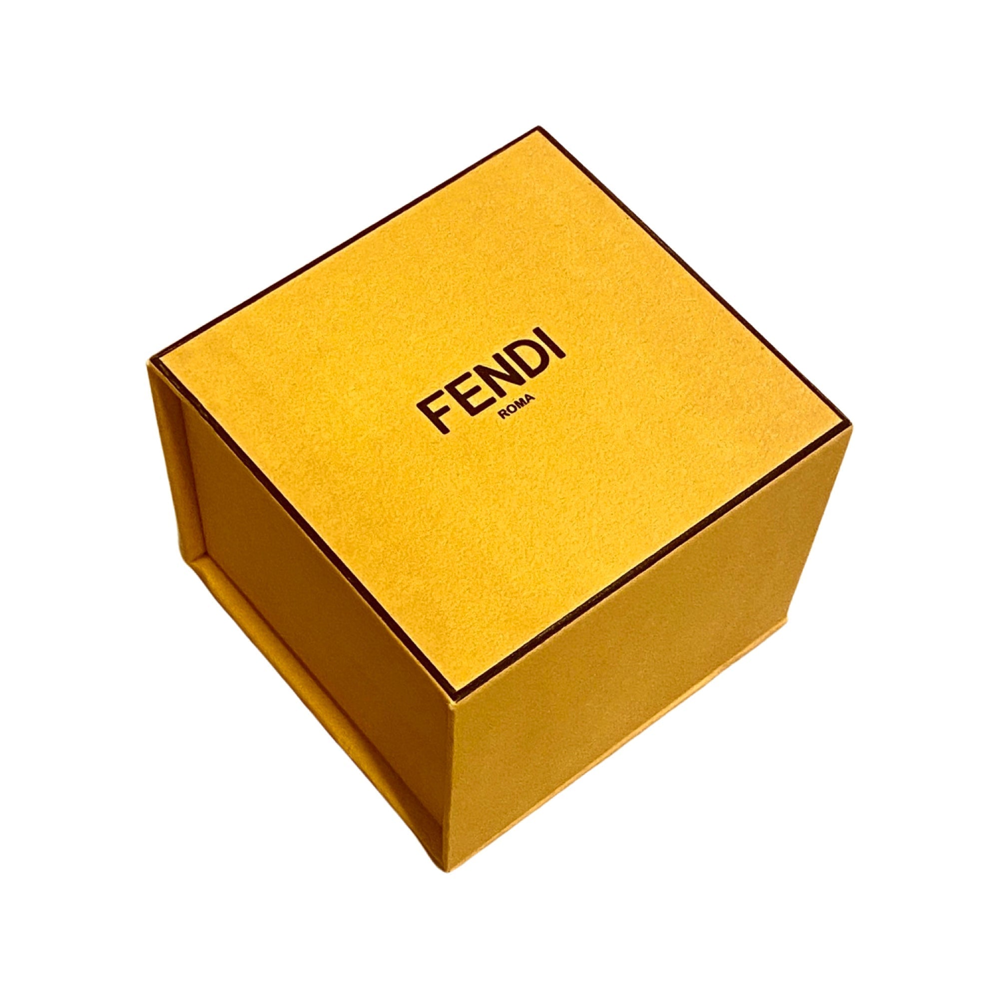 FNDI Master Key Brandy Leather Gold Medium Bracelet