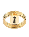 FNDI Master Key Pendant Gold Finish Metal Medium Fashion Ring