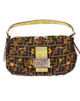 FNDI Floral Beaded Zucca Mini Baguette