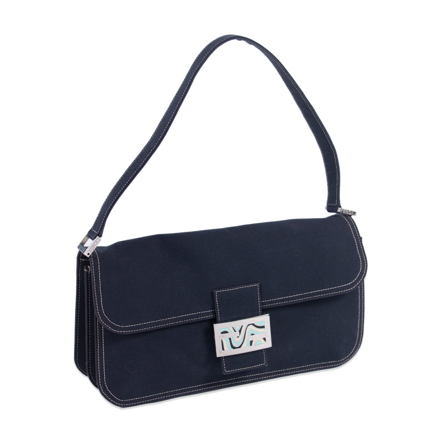 FNDI Denim Medium Baguette