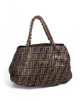 FNDI Mia Large Zucca Metallic Canvas Bag