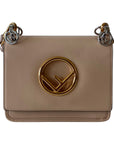 FNDI Kan I F Embroidered Leather Bag