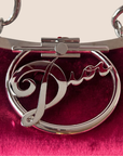 CHRISTIAN DOR s RED VELVET DIVA BAG