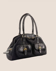 CHRISTIAN DOR BLACK PYTHON DETECTIVE BAG