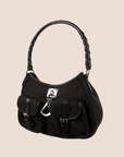 CHRISTIAN DOR BLACK DORISSIMO LOVELY CHARMS SHOULDER BAG