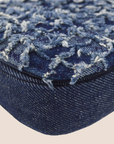 CHRISTIAN DOR BLUE TEXTURED DENIM MALICE BAG