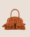 CHRISTIAN DOR ORANGE LEATHER MY DOR BAG