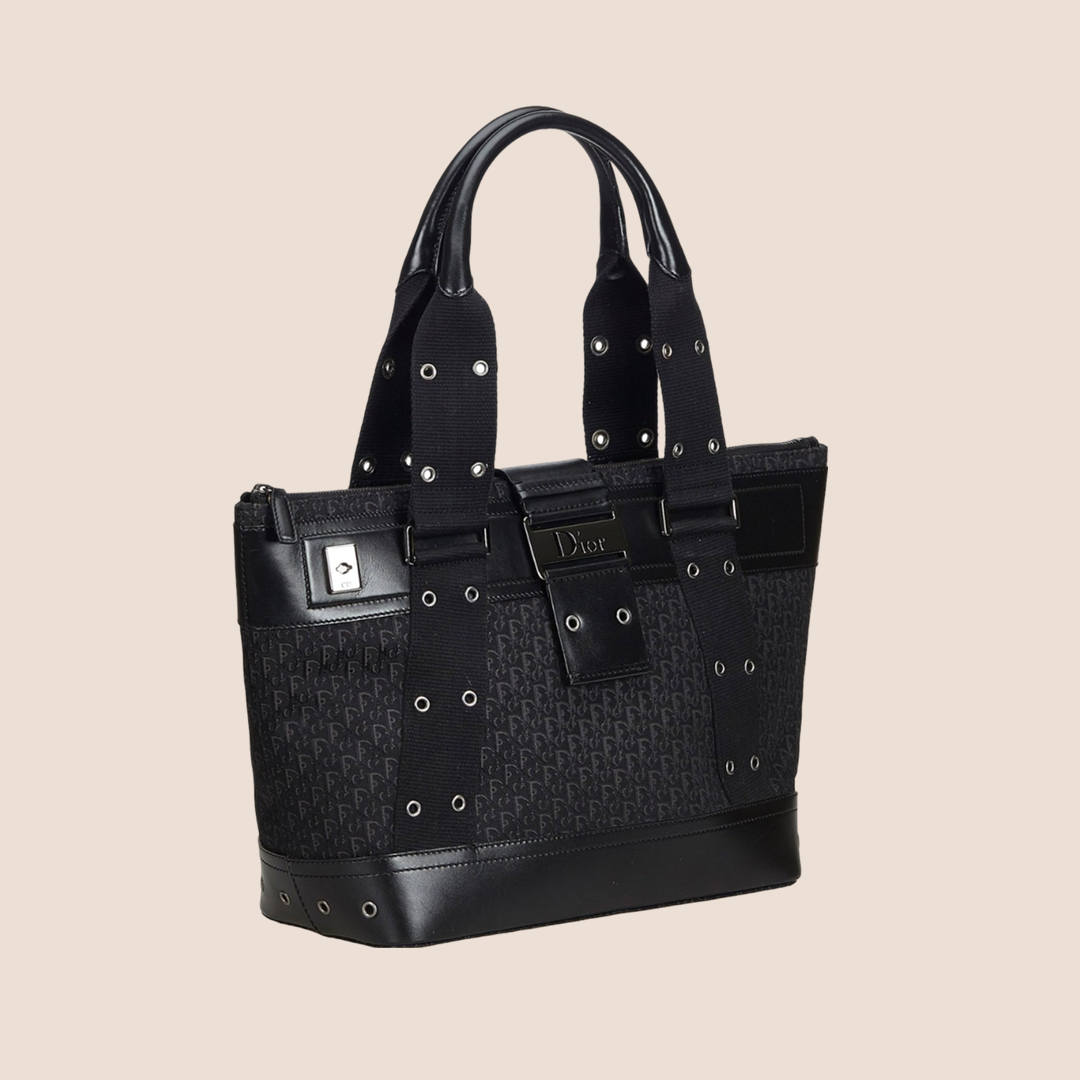CHRISTIAN DOR BLACK DORISSIMO STREET CHIC TOTE BAG