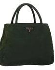 PRD Hand Bag Nylon Green Auth fm