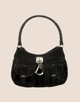 CHRISTIAN DOR BLACK DORISSIMO LOVELY CHARMS SHOULDER BAG