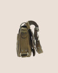 CHRISTIAN DOR KHAKI LEATHER GAUCHO BAG