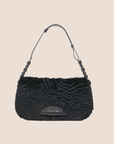 CHRISTIAN DOR BLACK FAUX FUR MALICE BAG