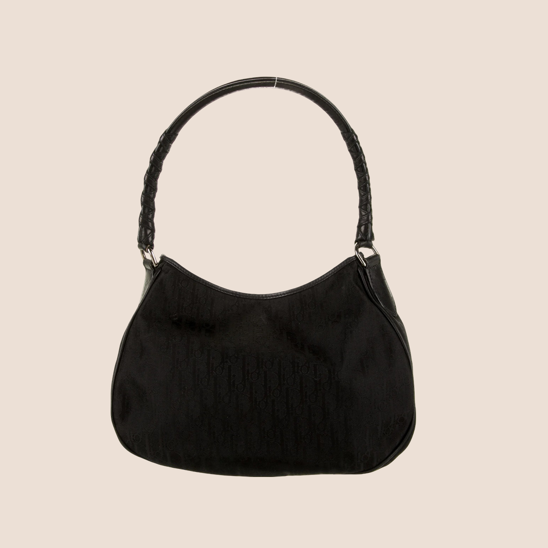 CHRISTIAN DOR BLACK DORISSIMO LOVELY CHARMS SHOULDER BAG