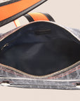 CHRISTIAN DOR DENIM OBLIQUE FLIGHT BAG