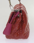 CHRISTIAN DOR Canage Newlock Shoulder Bag patent Red Auth hk