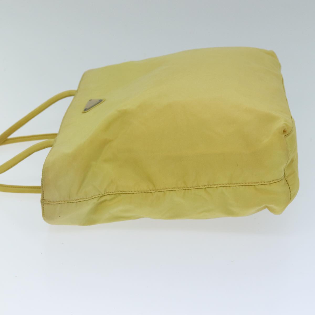 PRD Hand Bag Nylon Yellow Auth hk
