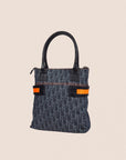 CHRISTIAN DOR FLIGHT DENIM TROTTER TOTE BAG