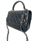 CHNL Trendy CC Small Black Lambskin Gold Hardware