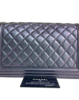 CHNL Purple Mermaid Iridescent Medium Calfskin Boy Bag