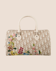 CHRISTIAN DOR DORISSIMO FLORAL EMBROIDERED BOSTON BAG