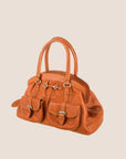 CHRISTIAN DOR ORANGE LEATHER MY DOR BAG