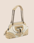 CHRISTIAN DOR CREAM JEANNE FRAME BAG
