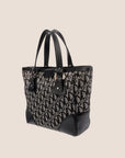 CHRISTIAN DOR NAVY TROTTER TOTE BAG