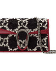 (WMNS) GCCI Dionysus Tiger Head Logo Chain Shoulder Messenger Bag Mini Black / Red -HSAN-