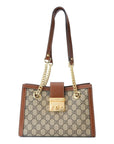 (WMNS) GCCI Padlock GG Bag Small-Size Brown -KHNKG-