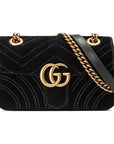 (WMNS) GCCI GG Marmont ClassicG Crossbody Bag Single Shoulder Bag Black -KDT-