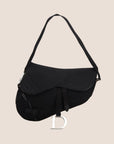 CHRISTIAN DOR BLACK MESH SADDLE BAG