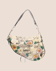 CHRISTIAN DOR PARIS s PRINTED SADDLE BAG