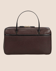 CHRISTIAN DOR BROWN LEATHER CD HANDBAG