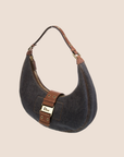 CHRISTIAN DOR DENIM STREET CHIC HALF MOON BAG