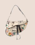 CHRISTIAN DOR PARIS s PRINTED SADDLE BAG