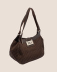 CHRISTIAN DOR BROWN STREET CHIC DORISSIMO TOTE BAG