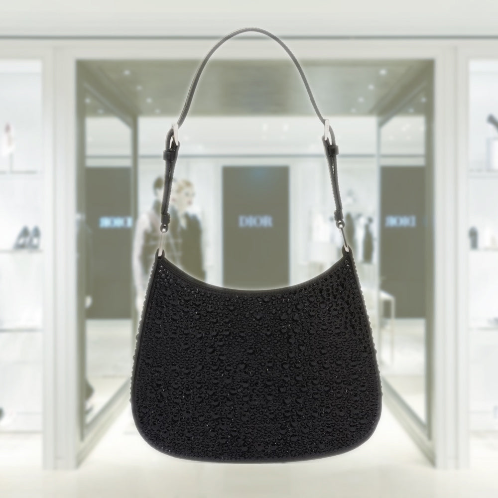 PRD Cleo satin bag with crystals